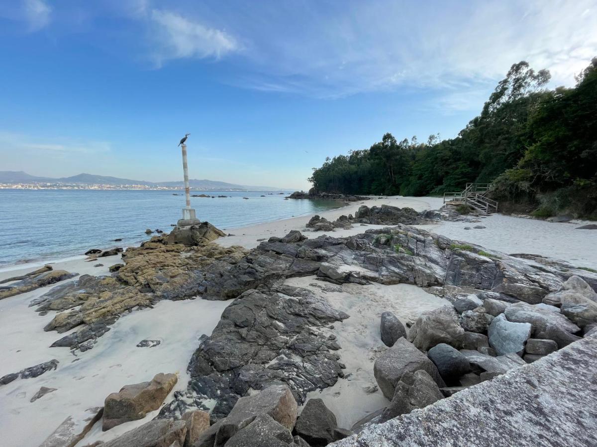 Апартаменты Atico En Moana- Playa A Xunqueira, A 15 Min De Vigo Экстерьер фото